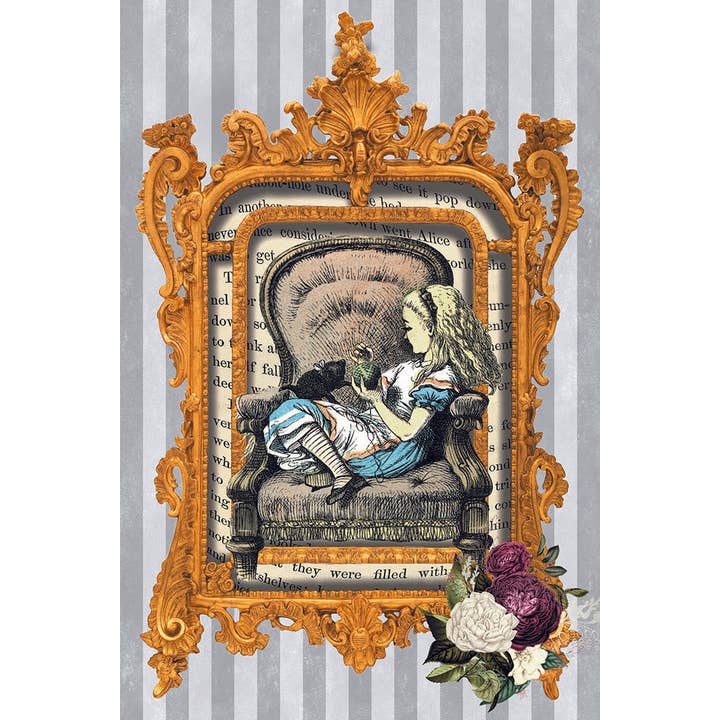 BLUE SHAKER - Wholesale Art Print - Alice In Wonderland - Alice Framed