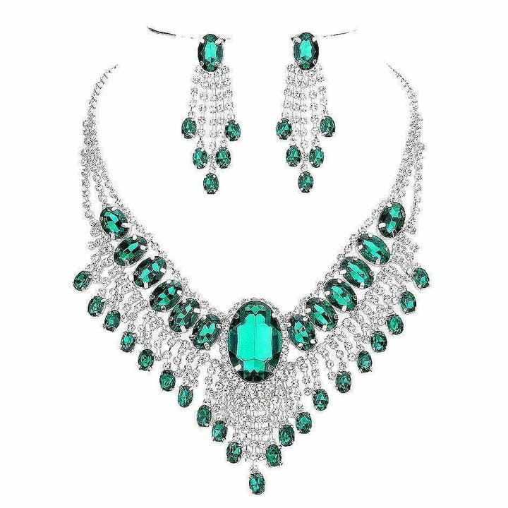 Diacly - Wholesale Jewelry Set - Bohemian Gatsby Theme Statement Necklace Set12