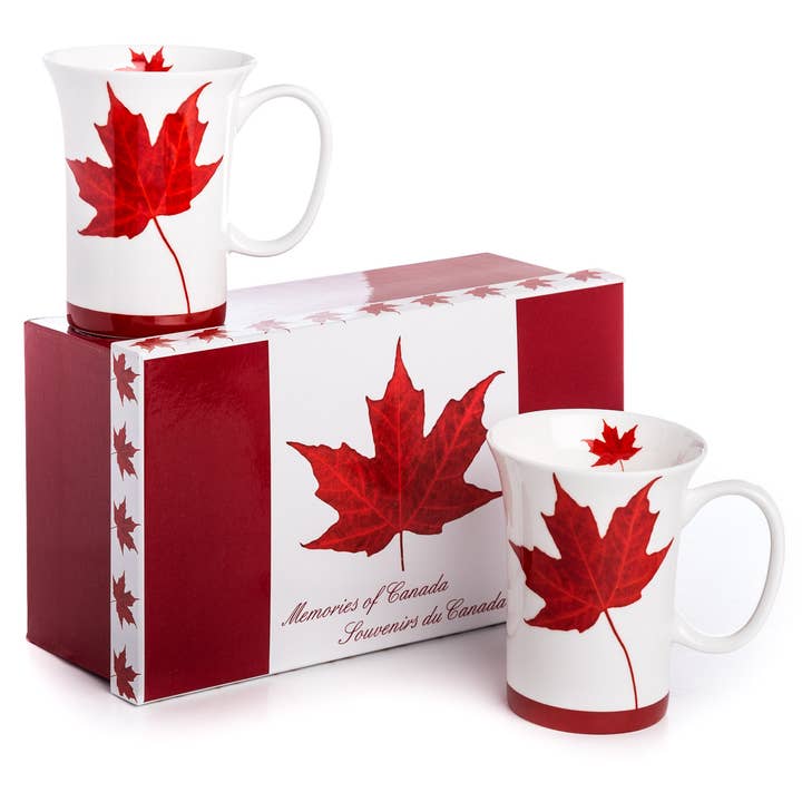 McIntosh Mugs - Wholesale Coffee Mug - 'Memories of Canada' Mug Pair