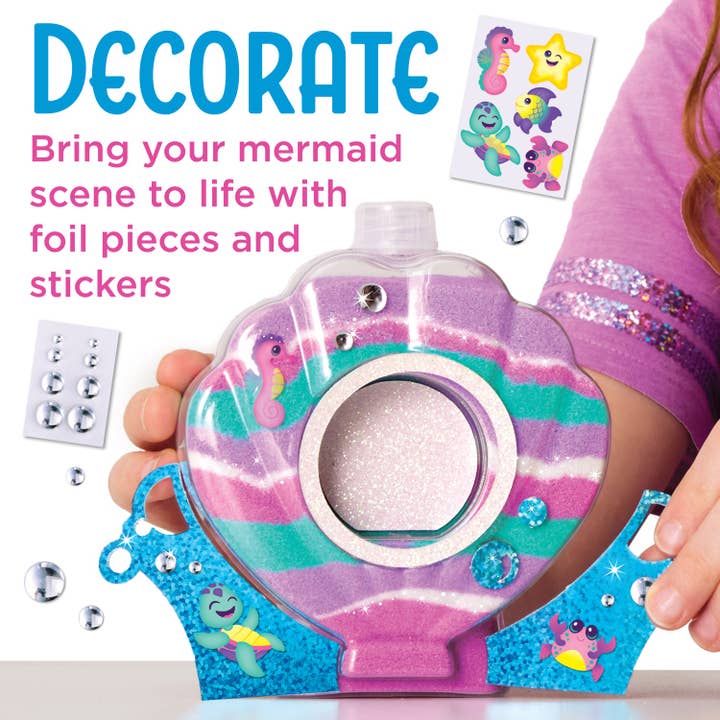 Faber-Castell / Creativity for Kids - Wholesale DIY Craft Kit - Kids - Sparkle Sand Art Mermaid DIY Craft Kit for Kids