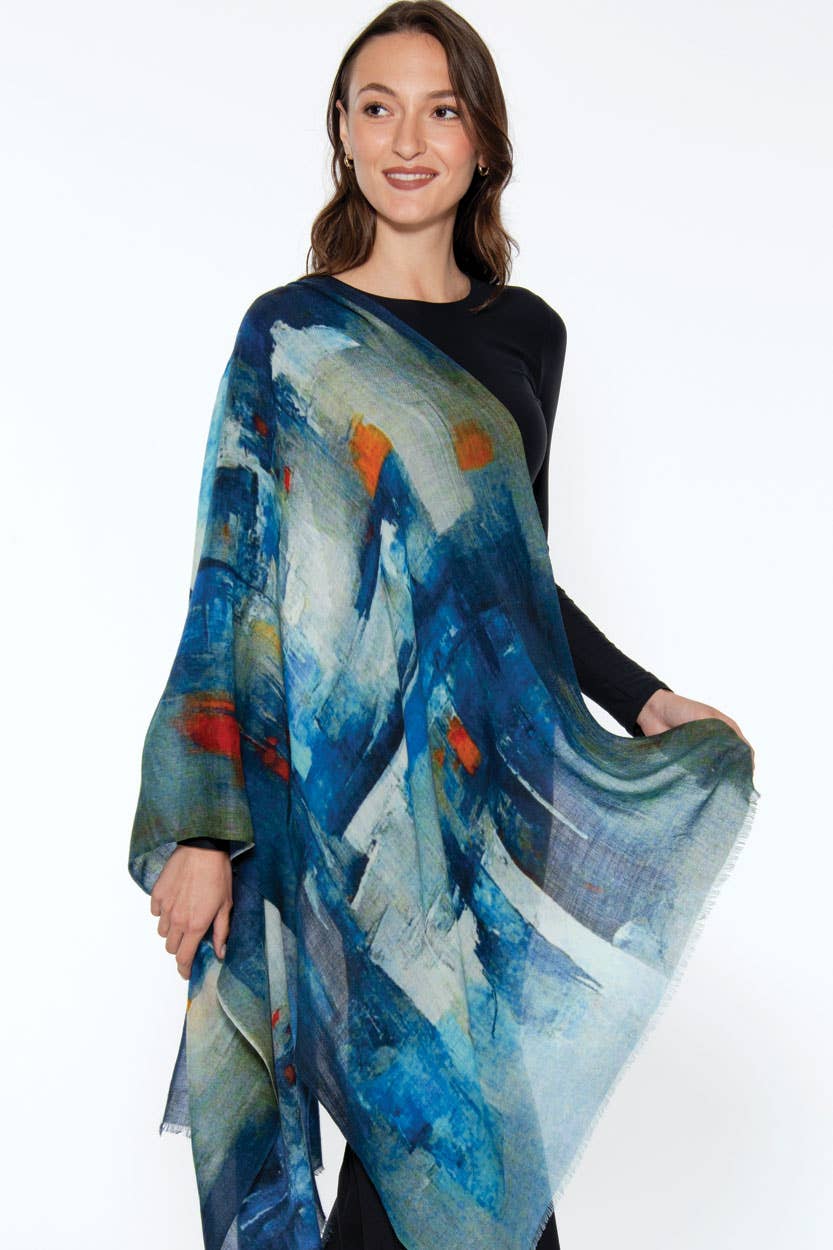 Sevya Handmade - Vente Châle – femme - Châles en laine fine Amiya5