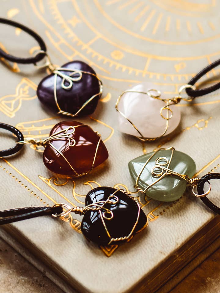 Crystal Rope Cord Necklaces – 4 Symbolic Shapes for wholesale by Mindful Living Co.