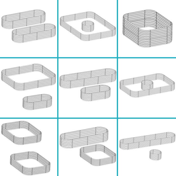 Sunnydaze Decor - Wholesale Planter Box - Steel Oval Raised Garden Bed - Silver - 79 in x 32 in8