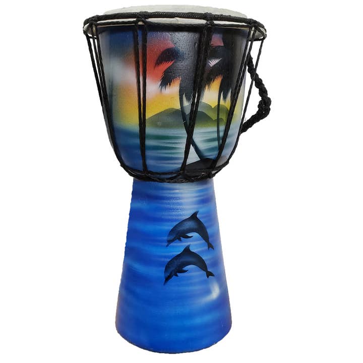 Håndmalede airbrush-scener af delfiner og dyr #2 for engroshandel hos Stoneage Arts Inc