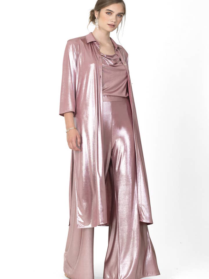 Abrigo duster con aberturas laterales para venta al por mayor de More By Siste's