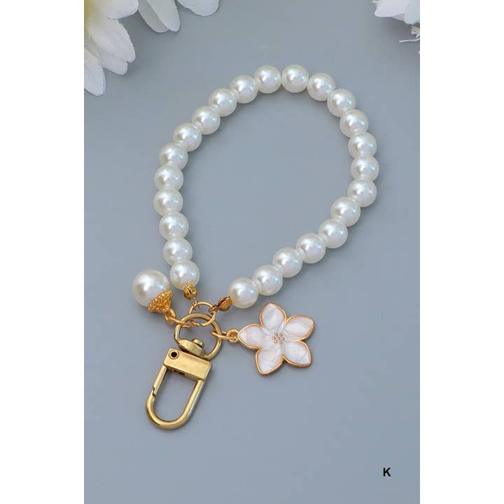 42POPS - Wholesale Keychain - Women's - .._ 0905 Elegant Pearl Phone Pendant Bag Charm Keychain SI-287539