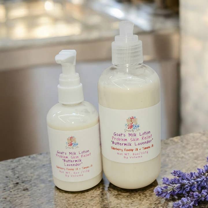 Lotion for Problem Skin with Goat's Milk 4oz for wholesale by Soaps By Lela
