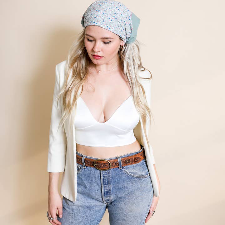 Leto Accessories - Wholesale Bandana - Women's - Floral Wide Country Bandana3