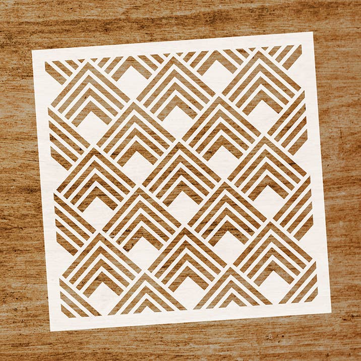 Stencil Tri for wholesale by Evyre Scrapbooking