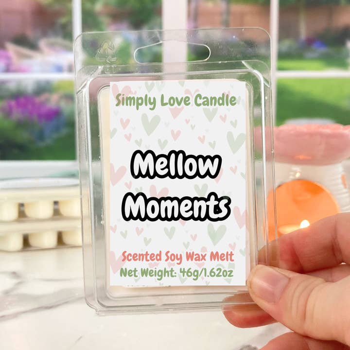 Marshmallow Fluff Soy Heart Wax Melts Vanilla and Cream for wholesale by Simply Love Candle