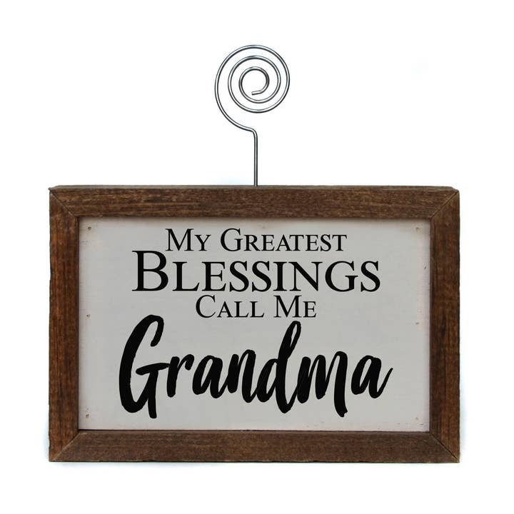 6X4 Picture Frame - My Greatest Blessings Call Me Grandma for wholesale by Driftless Studios