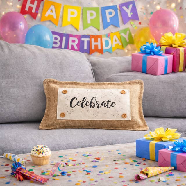 PillowPanels - Wholesale Throw/Decorative Pillow - BURLAP: PILLOW ONLY (with insert) 9