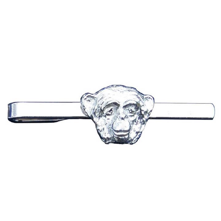 Corbata de peltre con diseño de chimpancé para venta al por mayor de William Sturt Fine Pewter