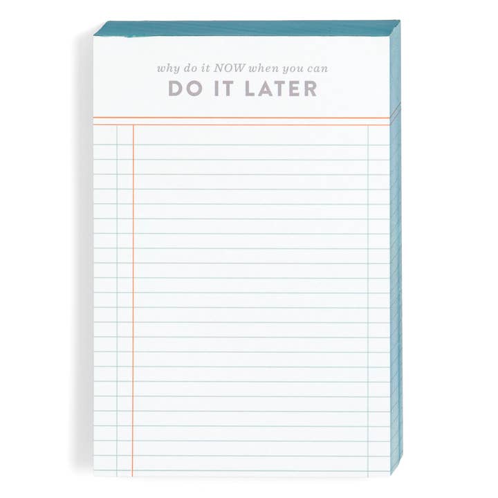 Bloco de Notas 4x6 Faça Mais Tarde por atacado de Studio Calico