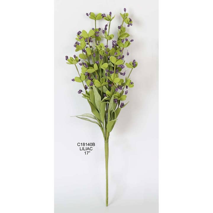 Artificial 17 Inch Bush Lilac Plant Decor for wholesale by Tellon Investment & Trade