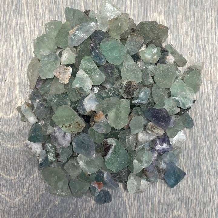 Fluorite Green Raw Chunks Wholesale - 1 lb Bulk Lot for wholesale by Keystone Crystals
