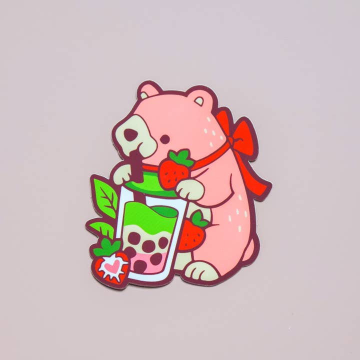 Thousand Skies - Wholesale Sticker - Vinyl Sticker Matcha Strawberry Latte Bear