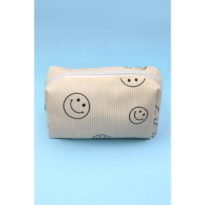 JOSSLYN by wall to wall - Wholesale Makeup/Cosmetic Bag - SMILEY COSMETIC MAKEUP POUCH BAG | 40P5213