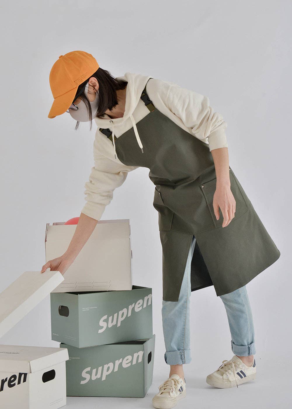 Gohobi （We cover U.S. import duties） - Wholesale Apron - Gohobi Japanese Waterproof Cotton Canvas Apron13