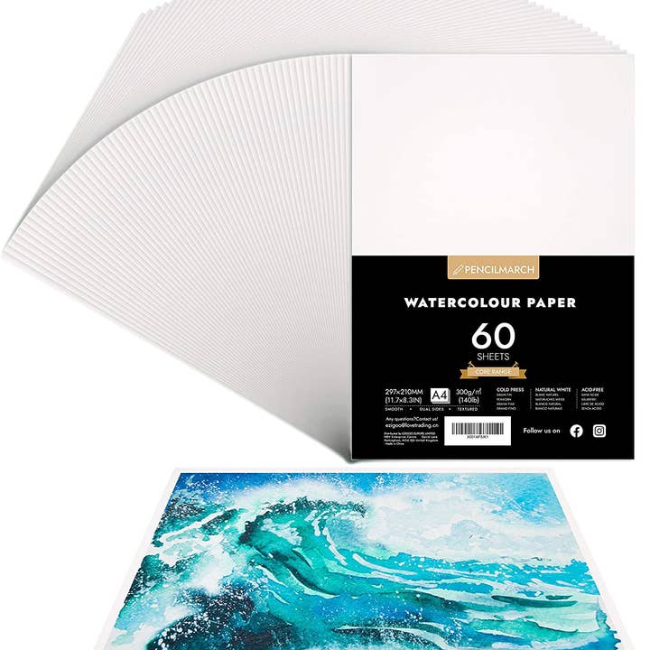 A4 Akvarellpapper - 300 gsm - 60 ark för wholesale av MRZ Wholesale
