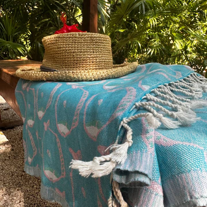 Ramus & Co. - Wholesale Beach Towel - Aqua Reef Turkish Beach Towel3