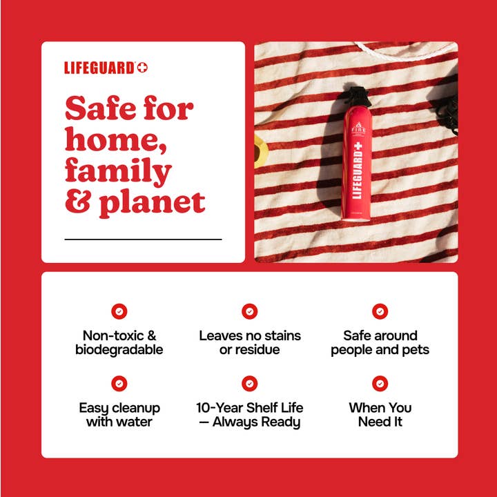 Lifeguard - Wholesale Safety Alarm/Gear - Lifeguard Aerosol Fire Extinguishing Spray 1 pack3