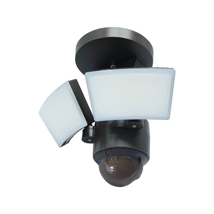 FLI Products - Wholesale Outdoor/Lawn Light - IQ America Motion Sensor Security Flood Light, Wall Eave or Soffit Universal Mt, 1100 Lumen LED Yard Barn Shed Storage Attic Workshop Garage Light BZ