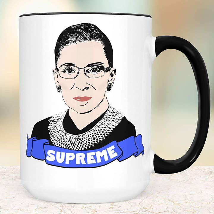 Ruth Bader Ginsburg Supreme Court Justice Coffee Mug for wholesale by Foxy Mug