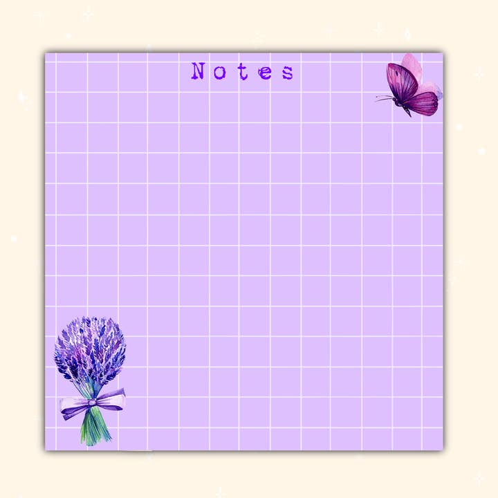 Lavendel-Notizblätter für den Großhandel von Annie's paper studio