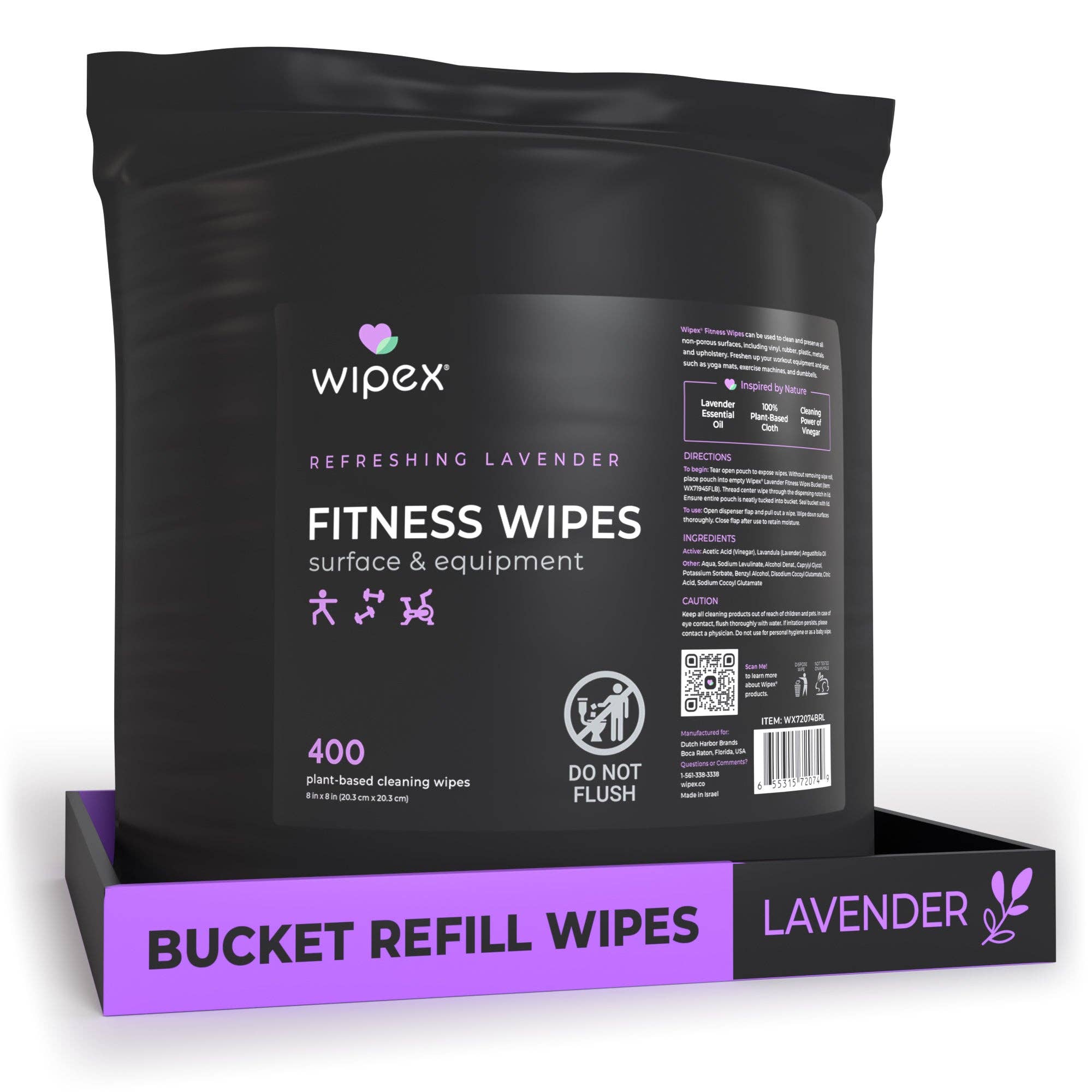 Wipex - Wholesale Fitness Equipment - Wipex 400 Yoga Mat Wipes | Natural | Plant-based | For Fitness & Yoga Gear, Chiropractic, Massage Tables6