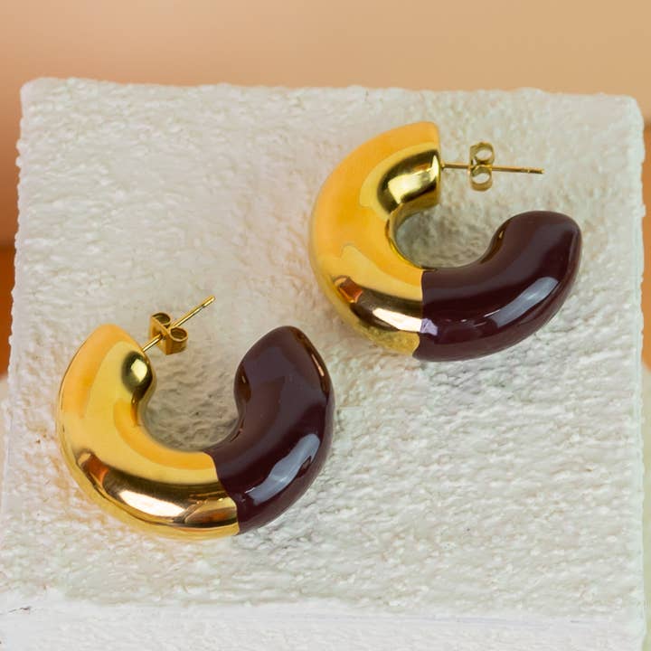 Lucia Chunky Hoops for wholesale by FAWNE