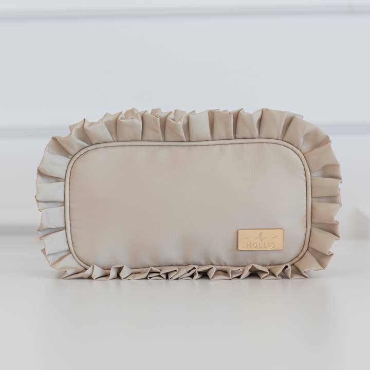 Hollis - Wholesale Pouch - Women's - Ruffled Nylon Medium Pouch
