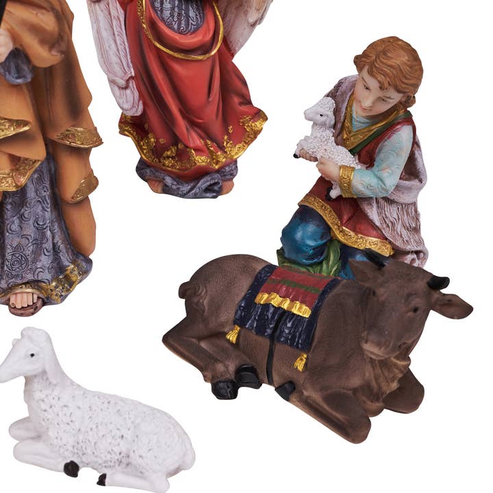 Hi-Line Gift Ltd. - Wholesale Nativity Scene Decor - 11 Pc Nativity & Three Wise Men Figurine Set5
