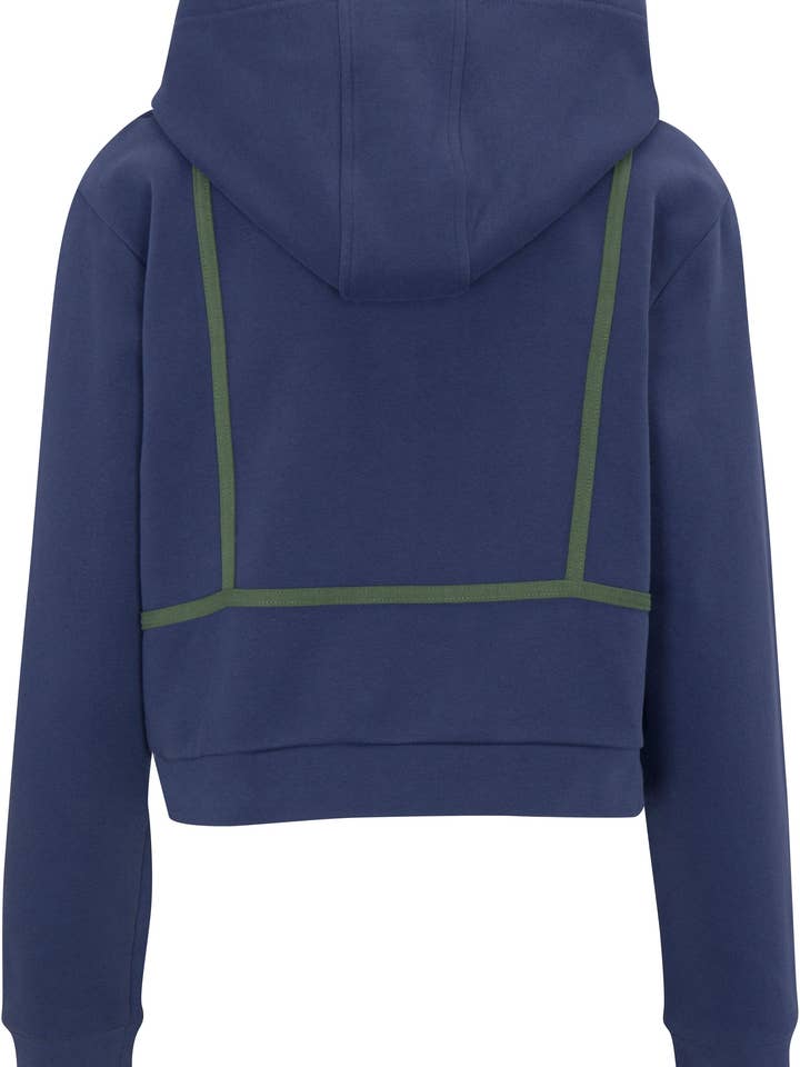 Fashion Brand Company - Wholesale Hoodie - Women's - Bikini Bod Zip-up Sweatshirt Blue/Green5