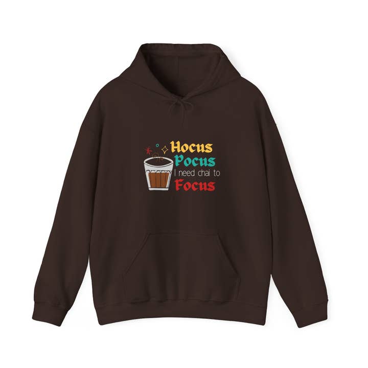 Hocus Pocus Necesito Chai Para Concentrarme Sudadera con Capucha para venta al por mayor de Smriti Designs Gift Shop