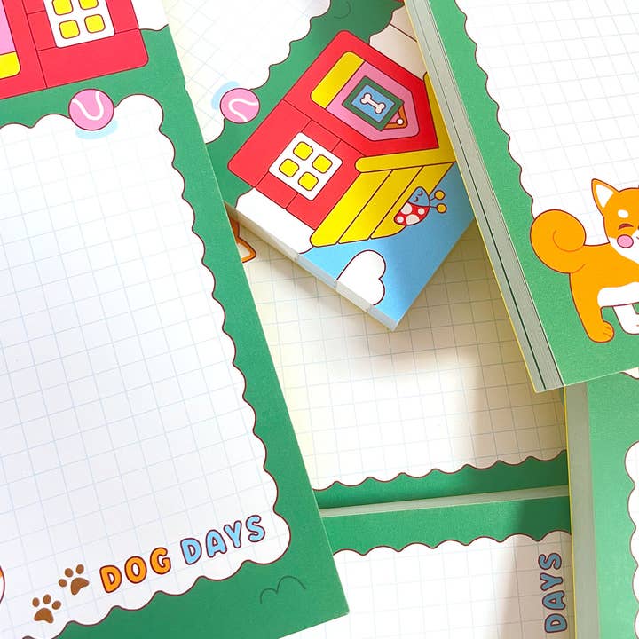 Kidnichols - Wholesale Notepad - Dog Days Notepad | Shiba Inu | Cute Summer Stationery Gift6