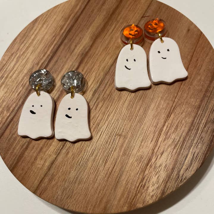Ghost oorbellen Halloween statement oorbellen herfst oorbellen voor wholesale door Happy Chica
