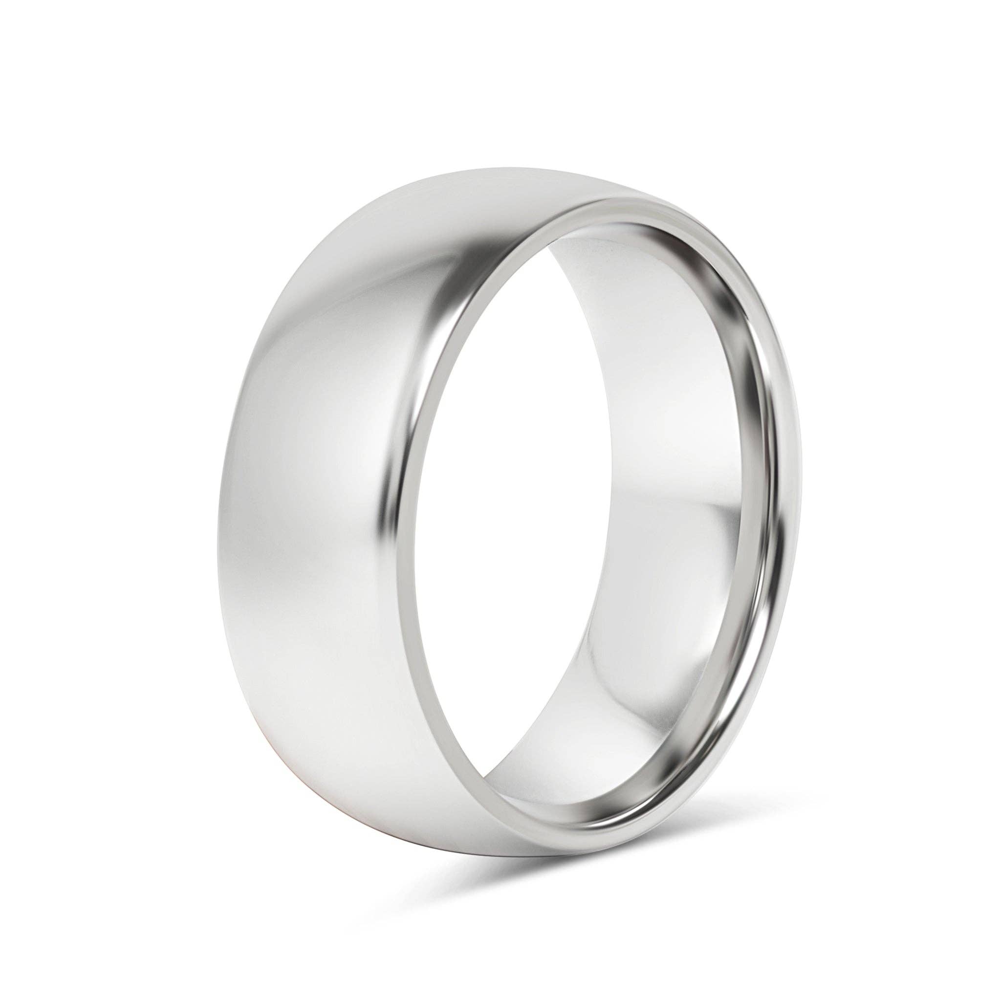 WJW - Wholesale Band/Stacked Ring - Highly Polished Rounded Stainless Steel Blank Ring 2mm - 6mm15