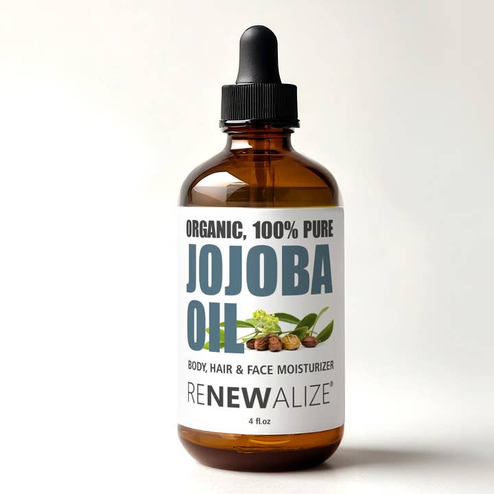 Organic Jojoba Oil - Cold Pressed, Unrefined Moisturizer for wholesale by Renewalize