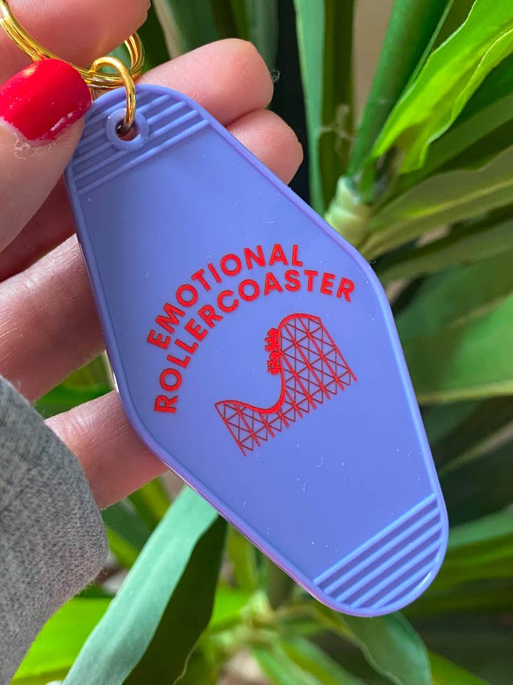 Motel Keychain- Emotional Rollercoaster for wholesale by The Giraffe’s Heart