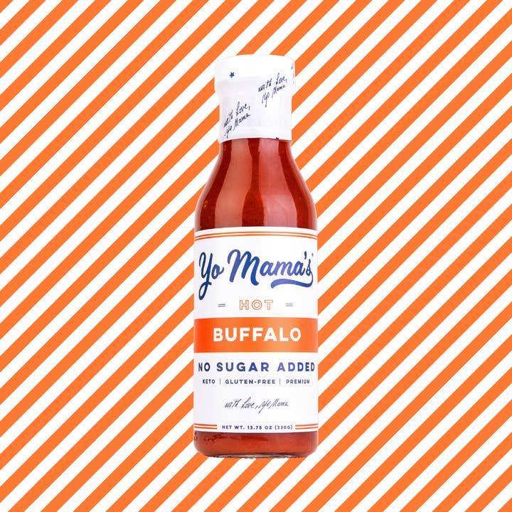 Yo Mama's Foods - Wholesale Hot Sauce - No Sugar Hot Buffalo Sauce 1