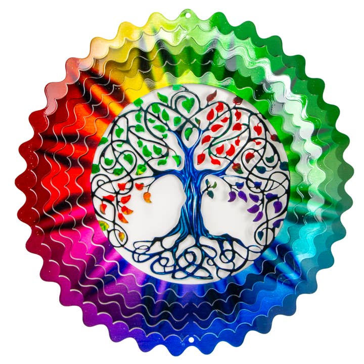 Spinfinity Designs - Wholesale Wind Spinner - Tree of Life Multi-Color - Large Wind Spinner