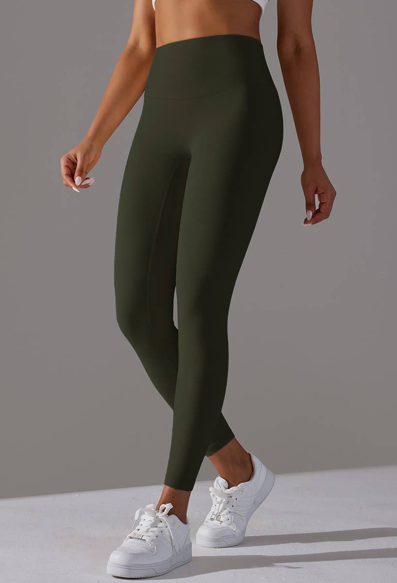 HIDDENBRAND - Wholesale Athletic/Lounge Leggings - Women's - Double-Sided Brushed Nude Breathable Yoga Pants9