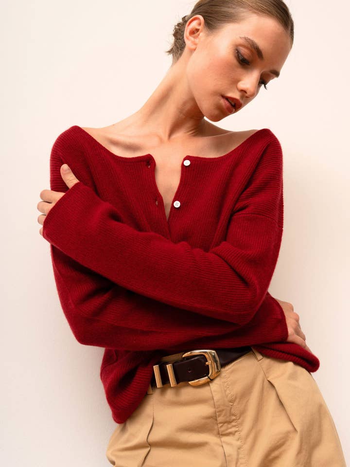 Bel Cashmere S.C. - Wholesale Cardigan - Women's - CAMILLE CARDIGAN