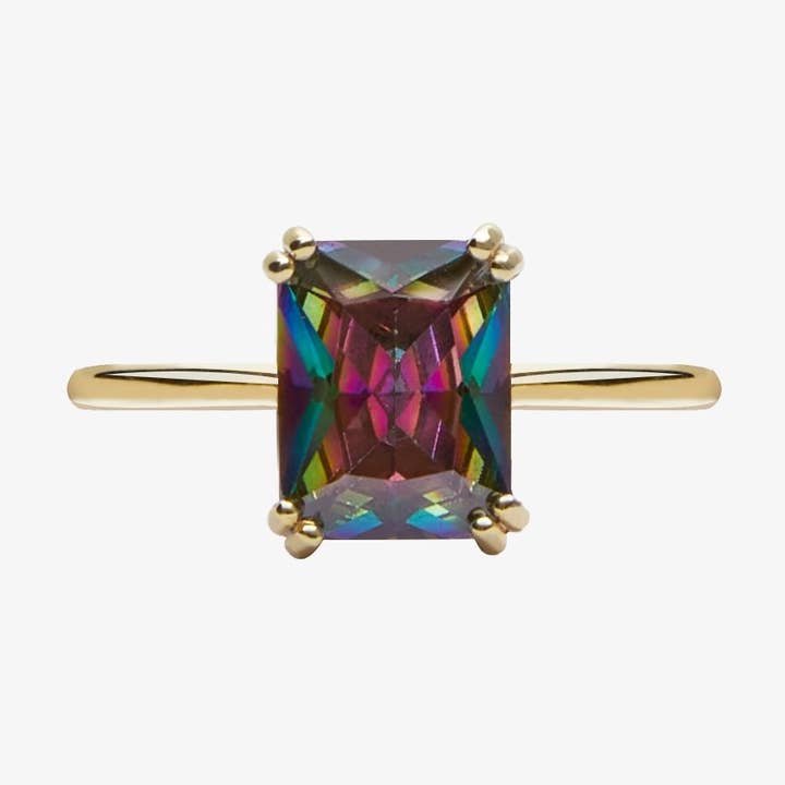 JoyPersonalized - Wholesale Single stone/solitaire ring - Mystic Topaz Ring0