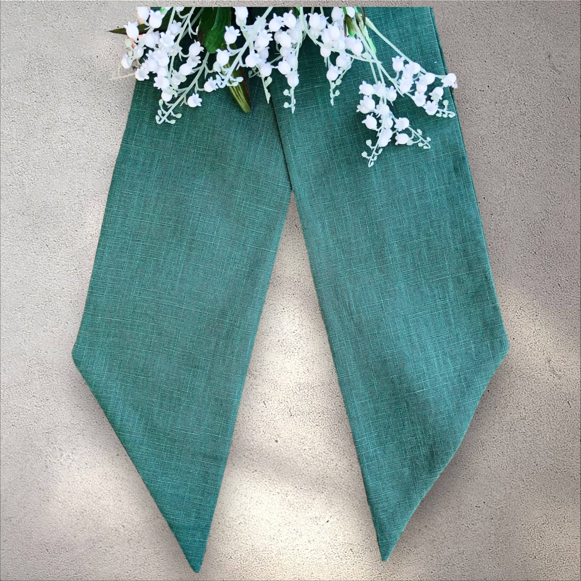 Belle Linen - Wholesale Wreath - 100% Premium Quality Linen Blank Wreath Sash5