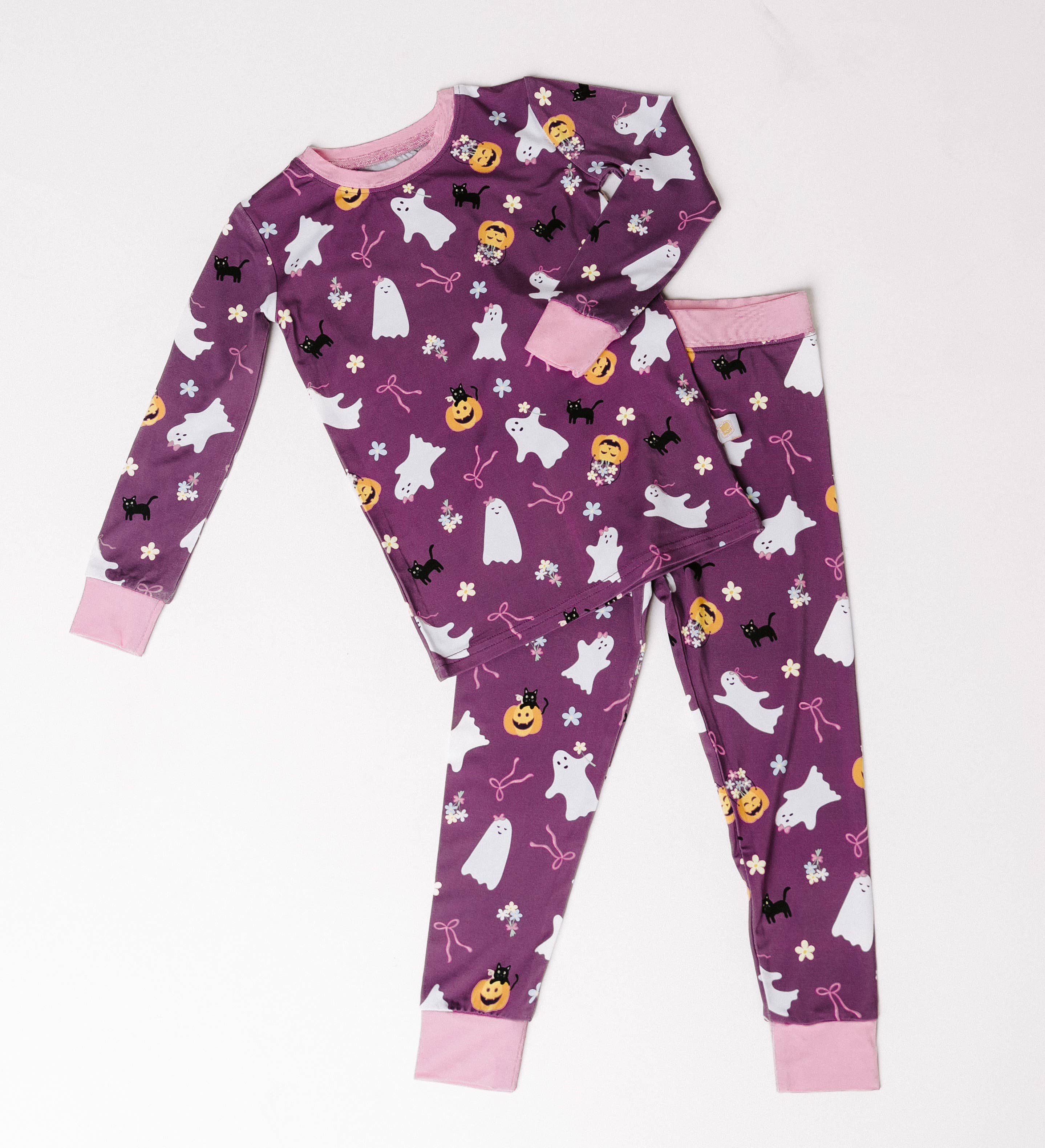 Toast + Jams - Wholesale Sleepwear Set - Kids - Girlie Ghost Jam Set3