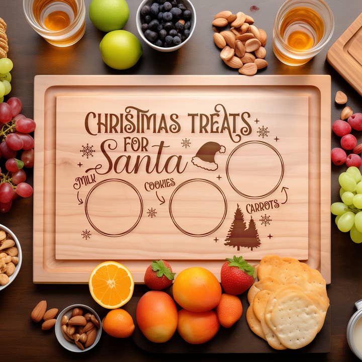 Treats for Santa Engraved Cutting Board – Holiday Gift for wholesale by Southern Farm Signs