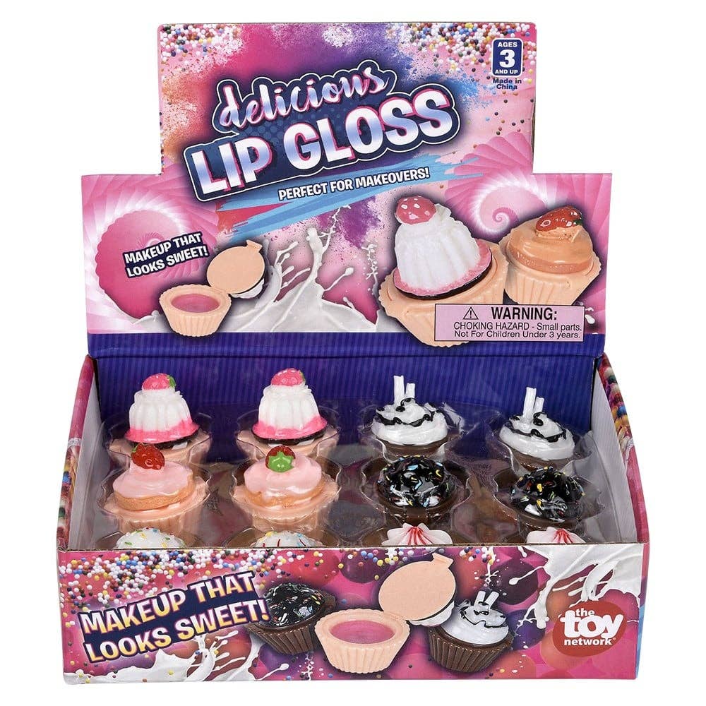 La Luna Bella - Toys - Wholesale Classic Toy - Kids - 1.25" CUPCAKE LIP GLOSS LLB kids toys3