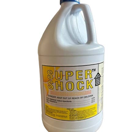 Commercial Grade Liquid Chlorine Pool Shock 12.5% Sodium Hypochlorite and other Purchase Wholesale cyanuric acid. Free Returns & Net 60 Terms on Faire trending on Faire.